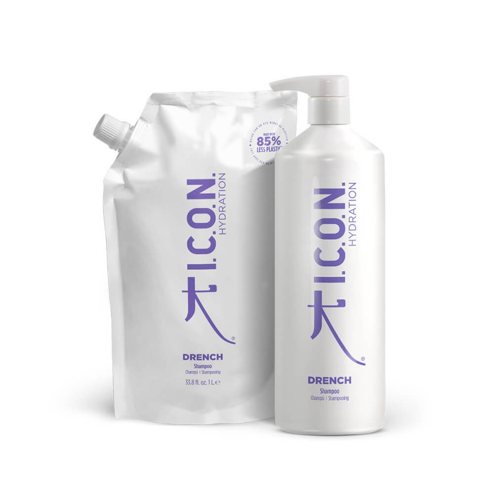 Drench Moisturizing Shampoo Liter Refill met Fles